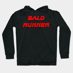 Bald Runner (Blade Runner Logo Parody) Hoodie